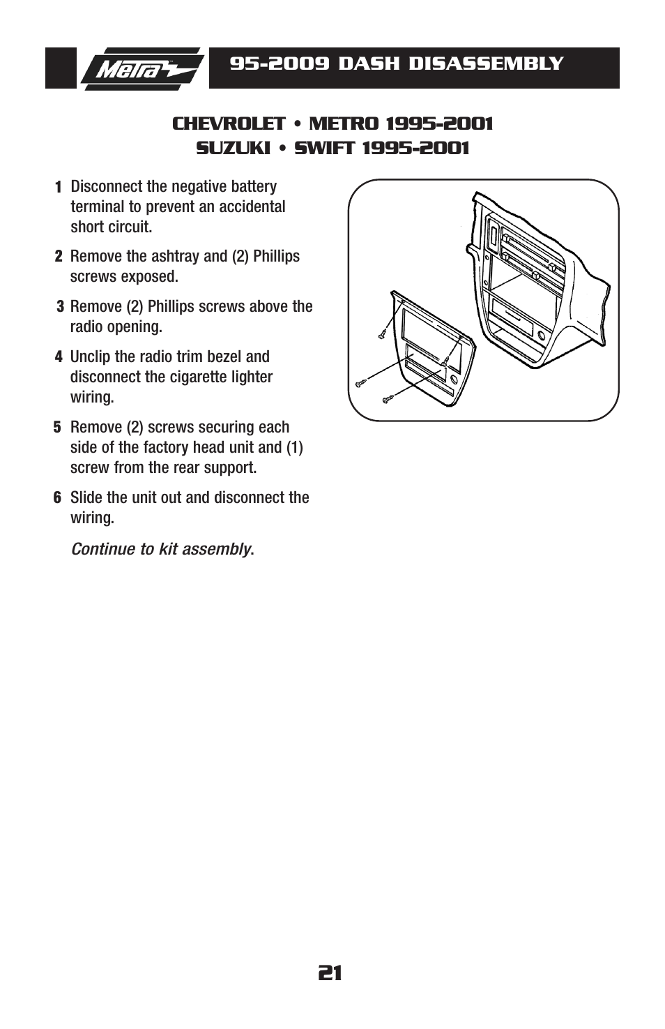 Metra Electronics 95-2009 User Manual | Page 21 / 52