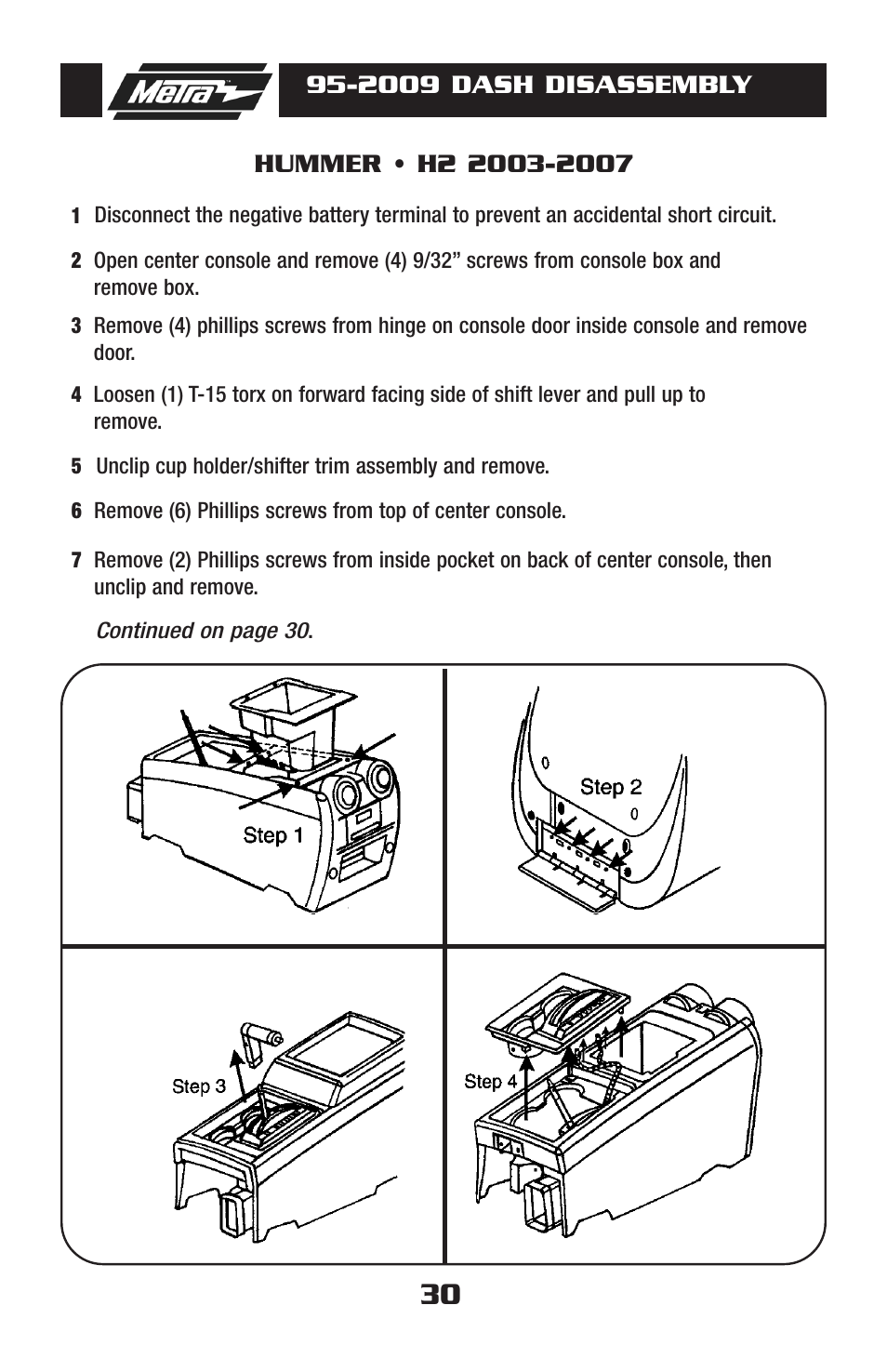Metra Electronics 95-2009 User Manual | Page 30 / 52