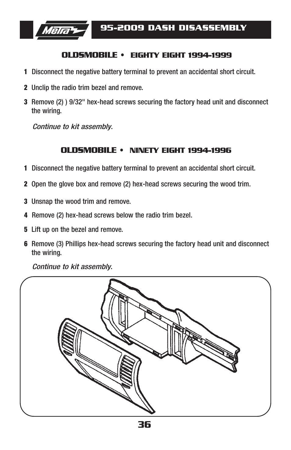 Metra Electronics 95-2009 User Manual | Page 36 / 52