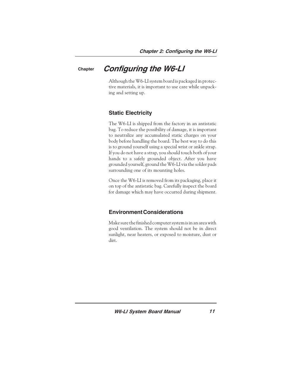 Micronics PENTIUM PRO W6-LI User Manual | Page 13 / 82
