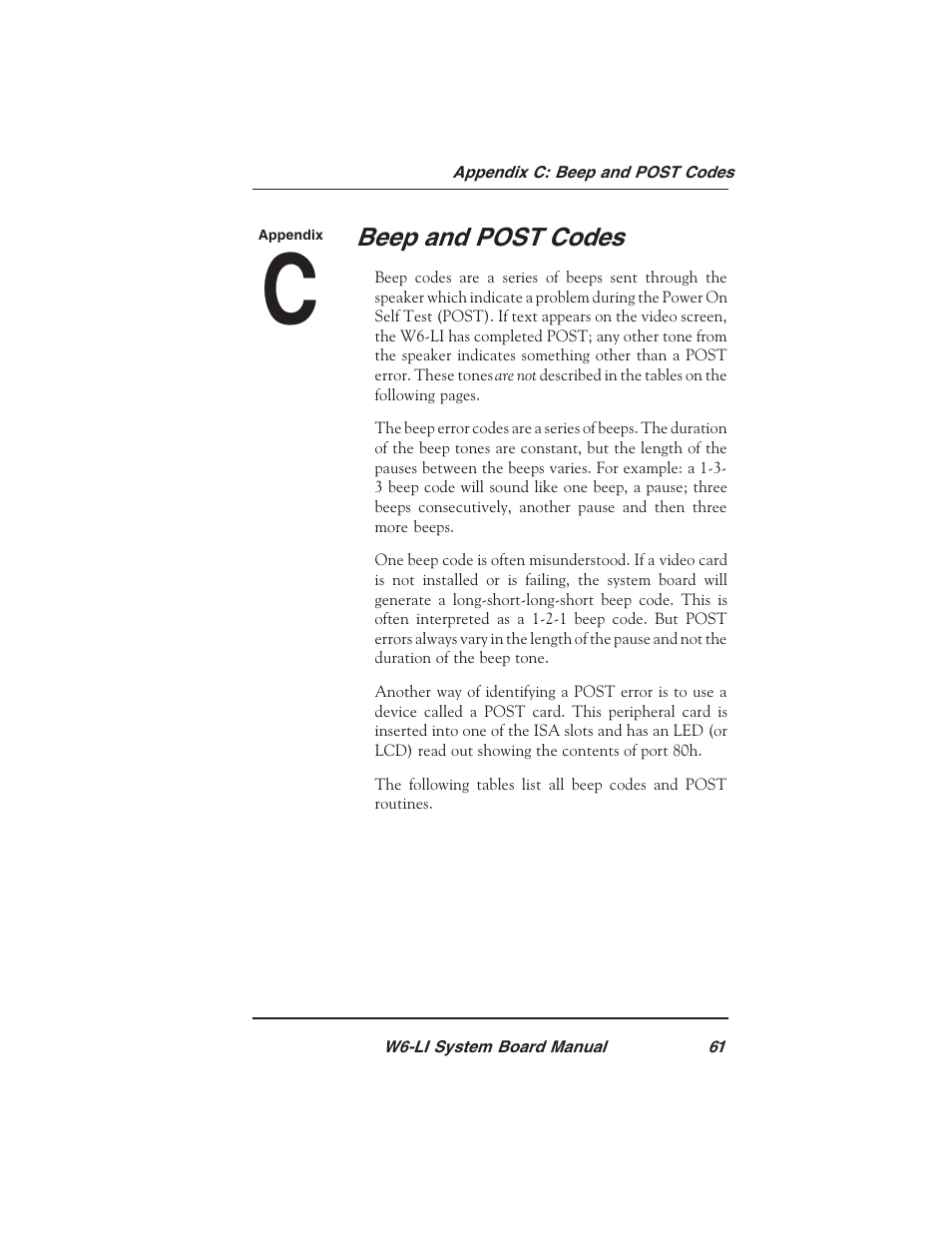 Micronics PENTIUM PRO W6-LI User Manual | Page 63 / 82