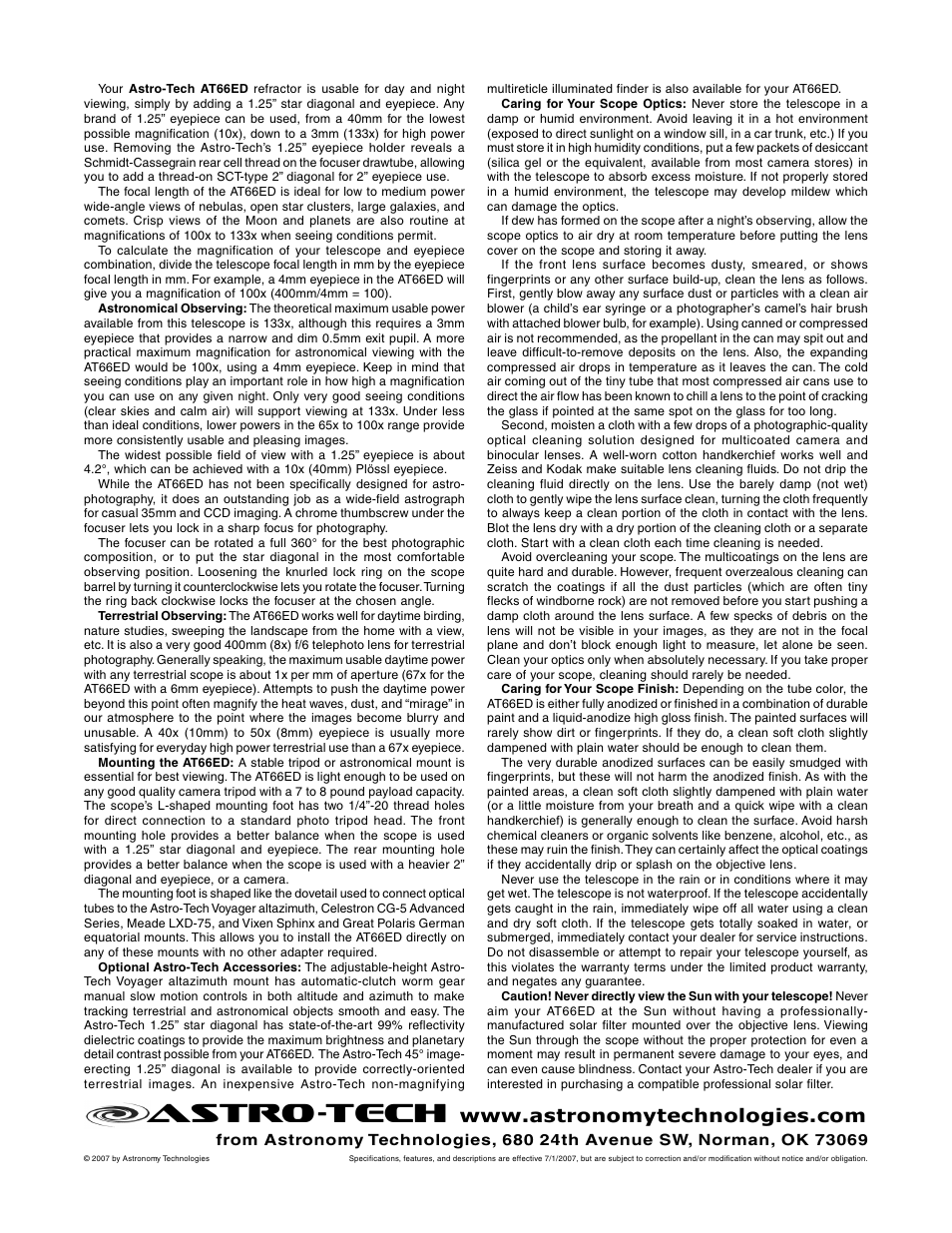 At66ed_2.eps, Astro-tech | Meade Instruments Astro-Tech AT66ED User Manual | Page 2 / 2