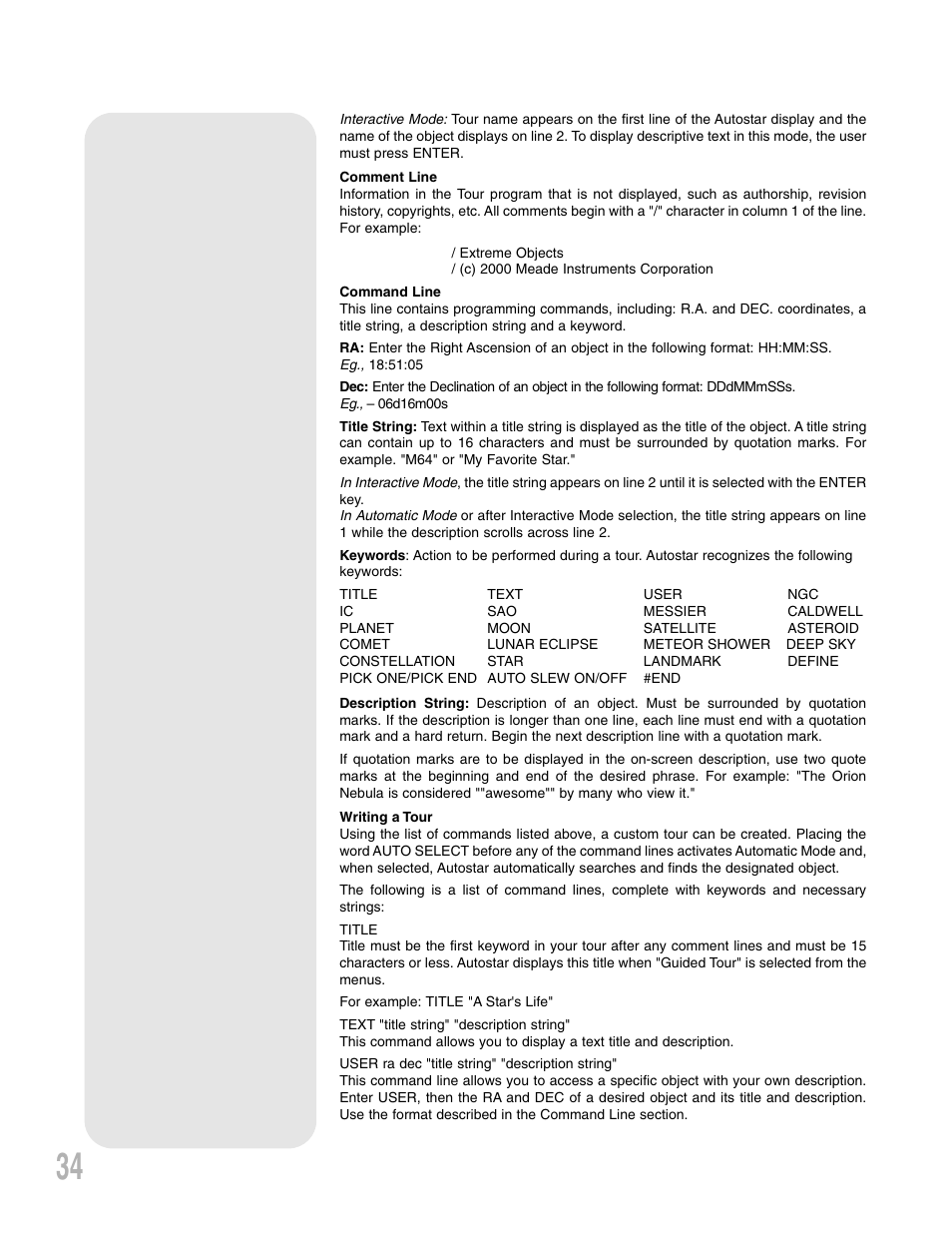 Meade Instruments ETX 90AT User Manual | Page 34 / 60
