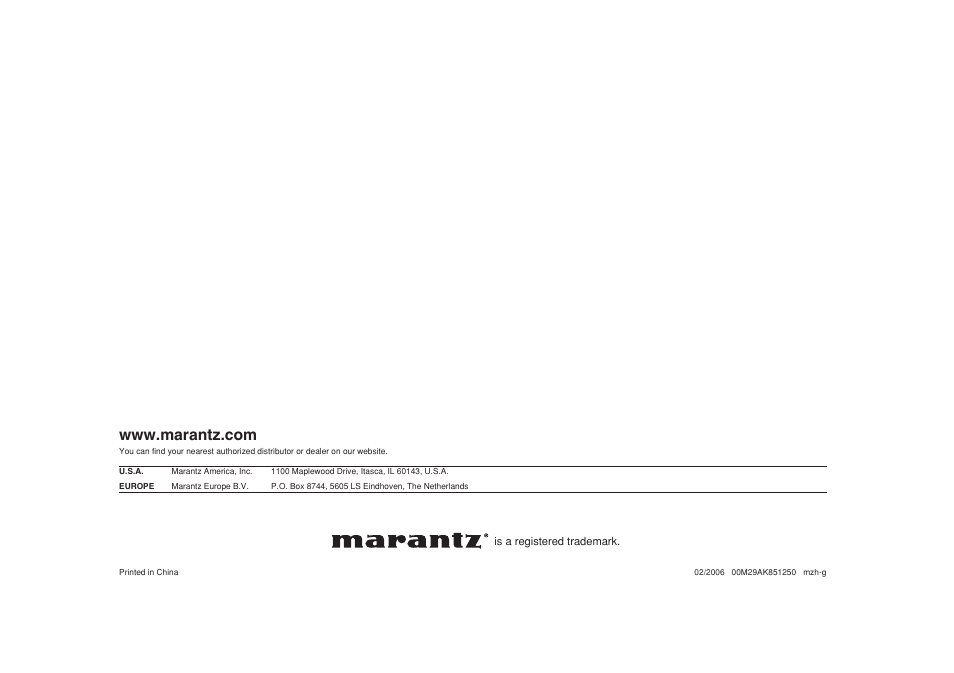 Marantz SA8001 User Manual | Page 17 / 18