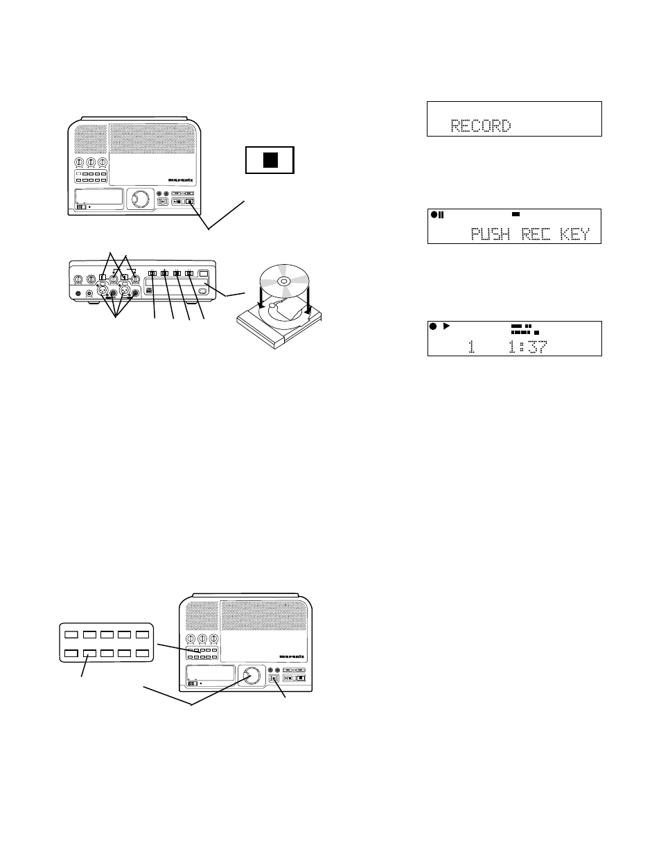 How to record | Marantz CDR300 User Manual | Page 21 / 36