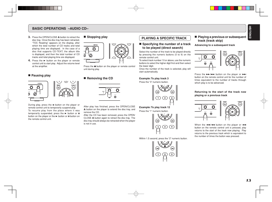 Marantz CD6002 User Manual | Page 16 / 34