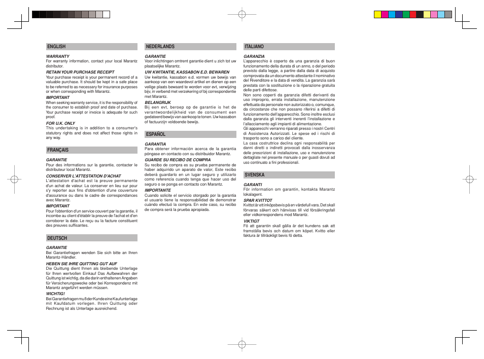 Marantz CD6002 User Manual | Page 2 / 34