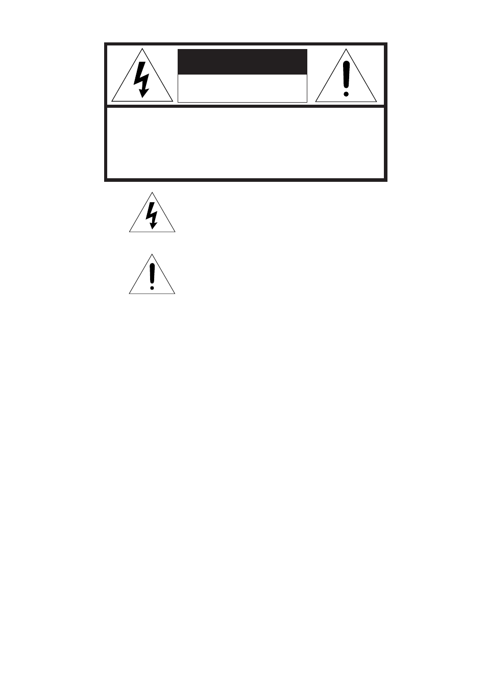 Caution, Warning | Marantz VP8100 User Manual | Page 2 / 24