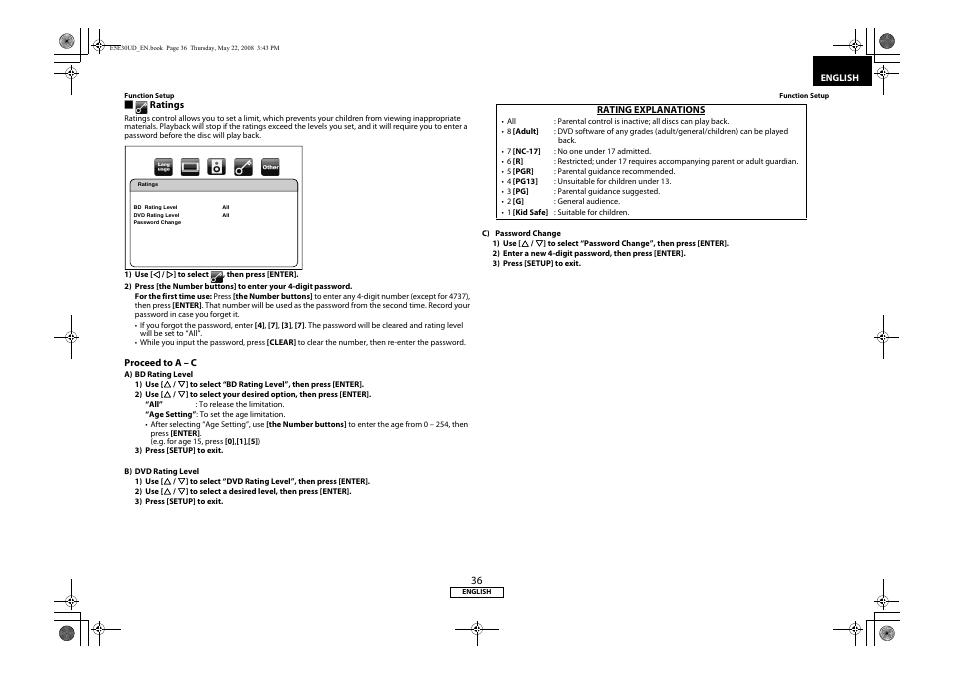 Marantz BD8002 User Manual | Page 39 / 44