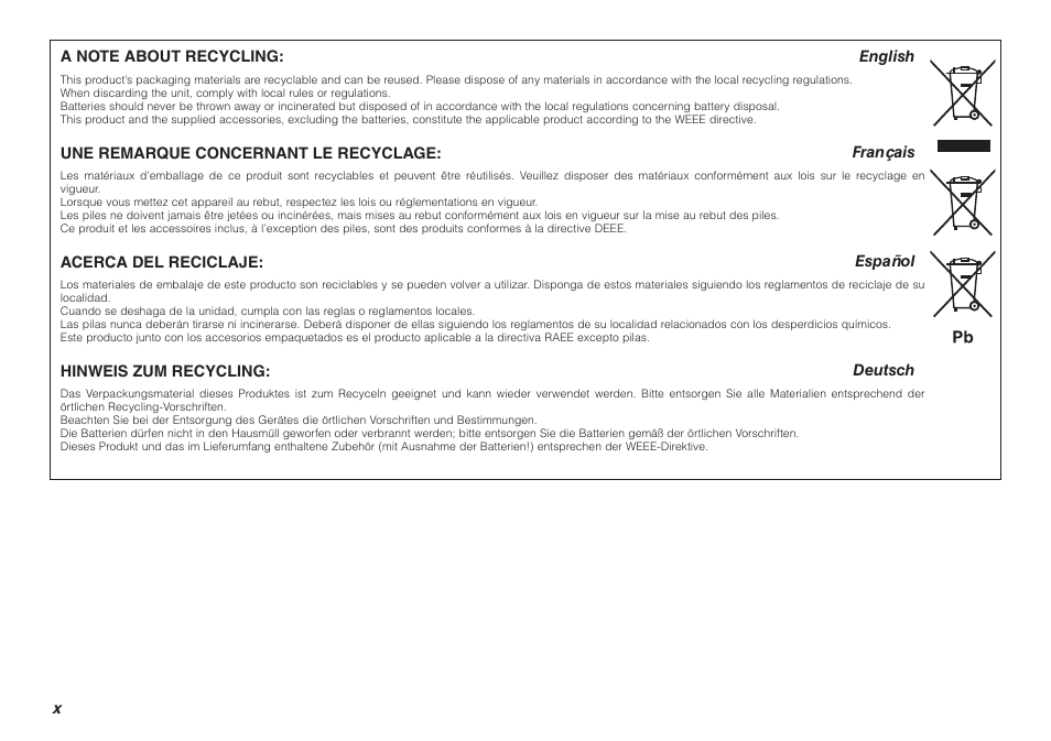 Marantz PMD620MKII User Manual | Page 10 / 96