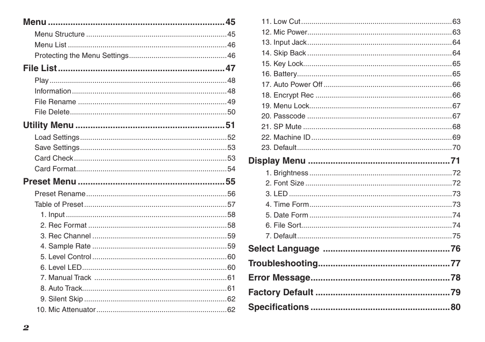 Marantz PMD620MKII User Manual | Page 14 / 96