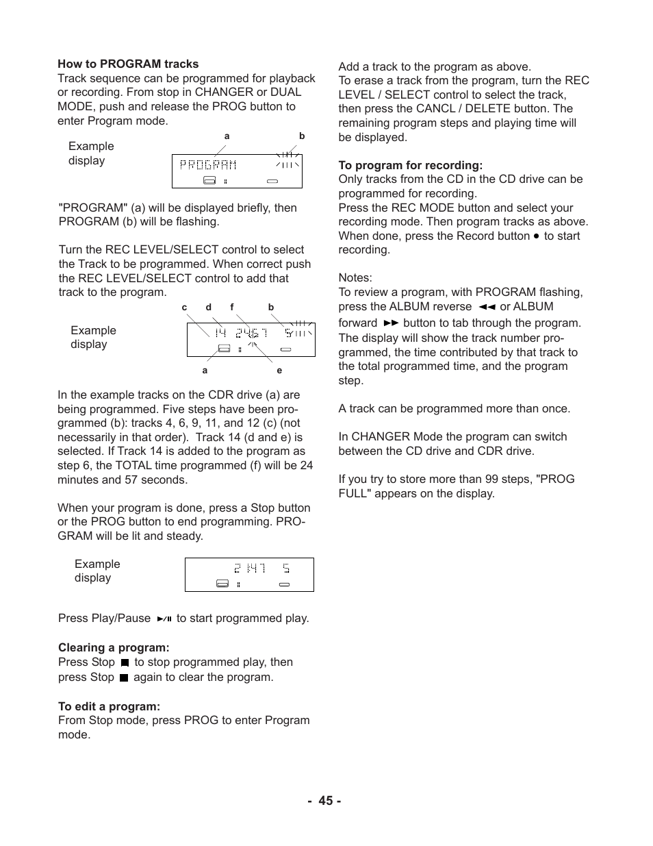 Marantz CDR510 User Manual | Page 45 / 57