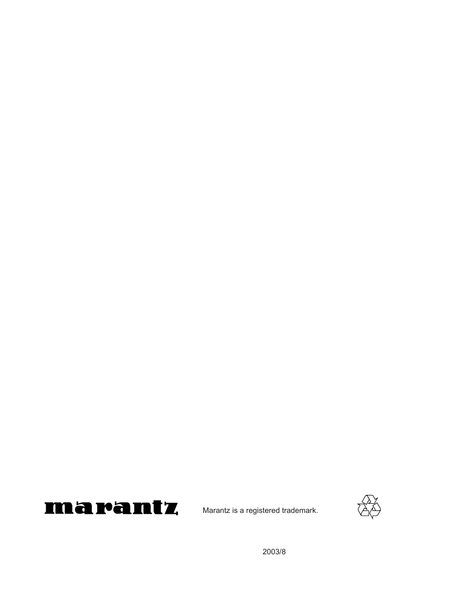 Marantz CDR510 User Manual | Page 57 / 57