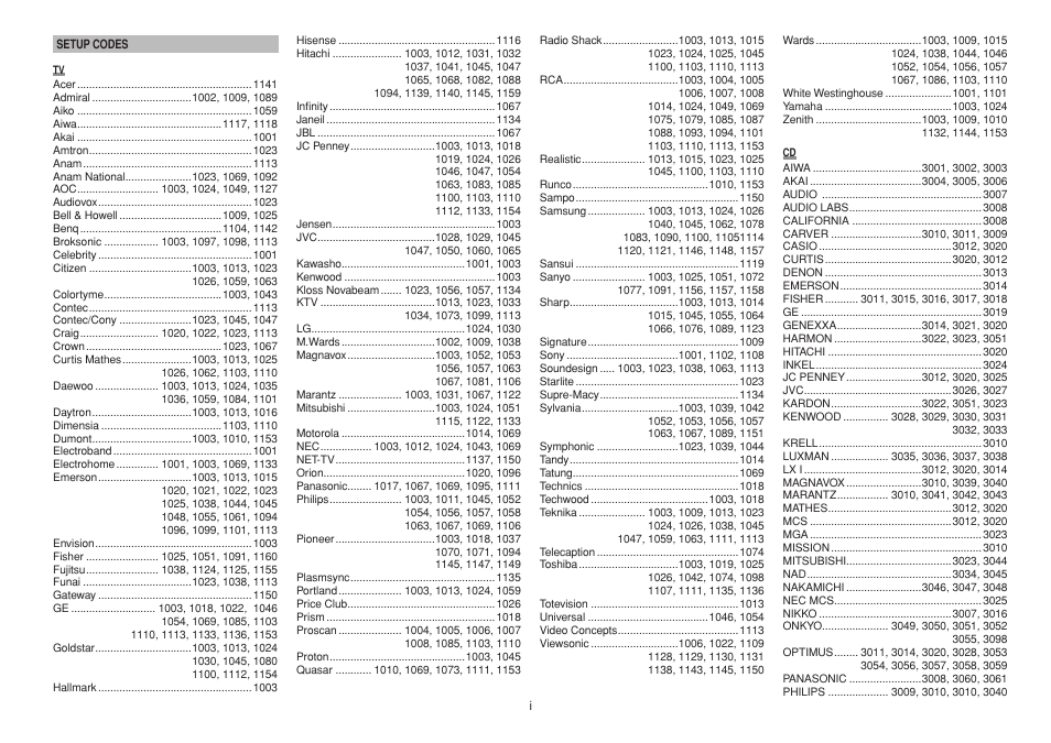 Marantz RC101 User Manual | Page 13 / 15