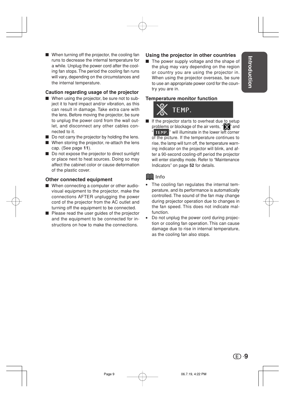 Marantz VP4001 User Manual | Page 10 / 66