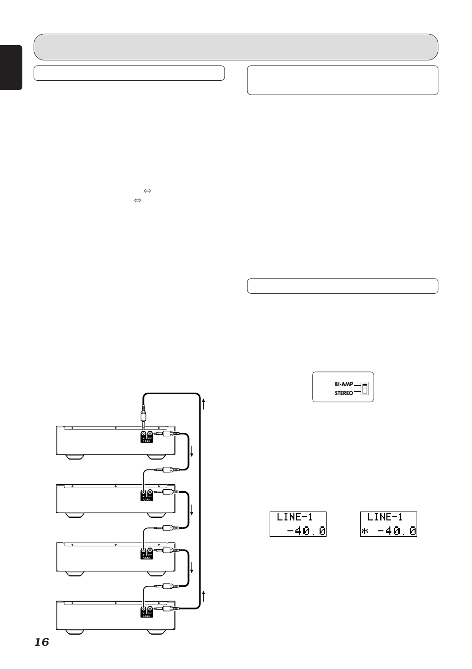 How to use and set features, About fcbs, Fcbs connection with a pm-11s1 | About the bi-amp mode | Marantz Reference Series PM-15S1 User Manual | Page 20 / 28