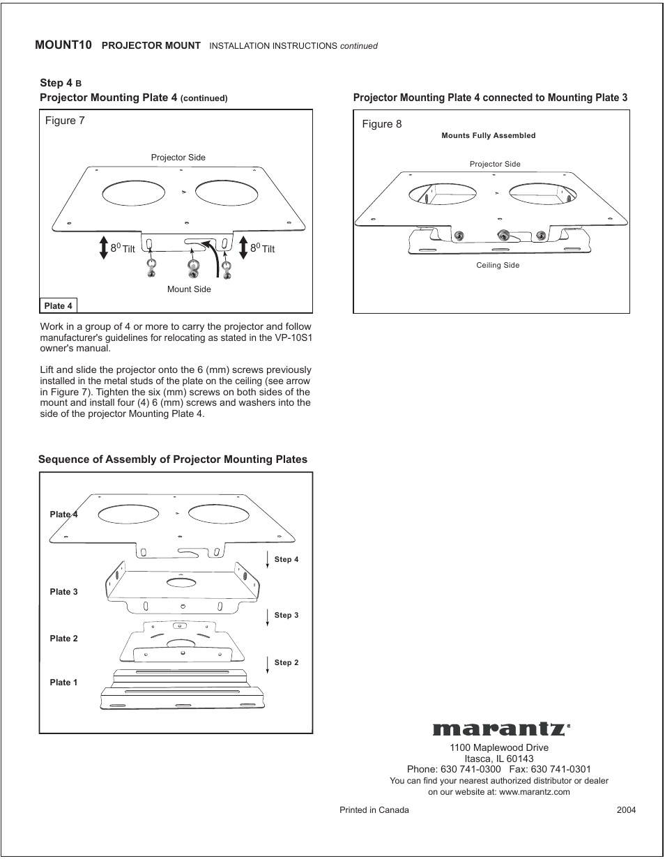 Mount10 | Marantz VP-10S1 User Manual | Page 4 / 4