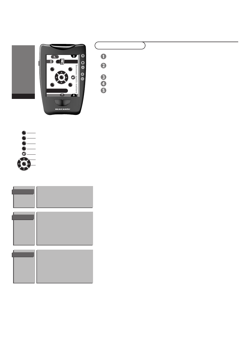 Use of the menus, Sound menu, Picture menu | Marantz MAR0076 User Manual | Page 13 / 28