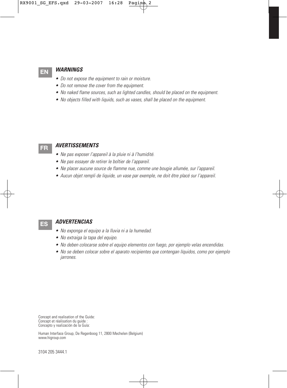 Marantz RX9001 User Manual | Page 2 / 25