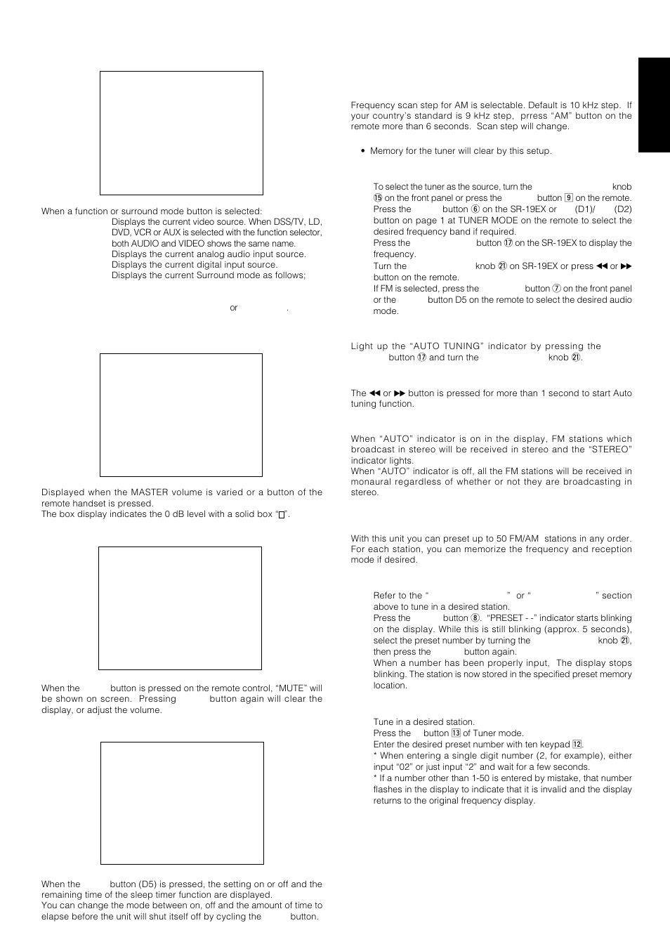 Basic operation, Listening to the tuner, English | Marantz SR-18EX User Manual | Page 24 / 47