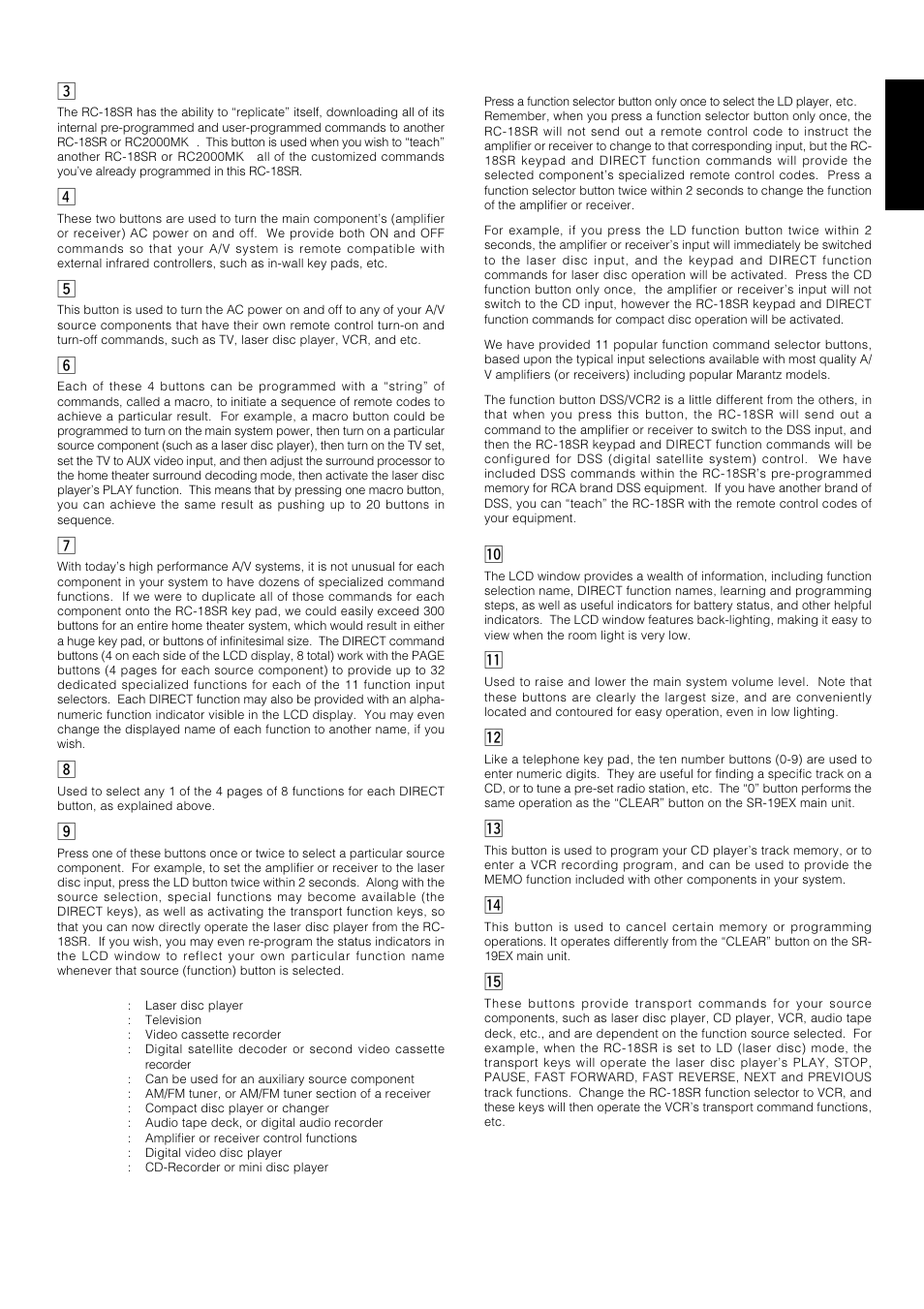 English | Marantz SR-18EX User Manual | Page 28 / 47
