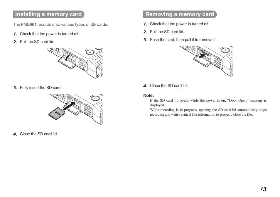 Marantz Professional PMD661 User Manual | Page 22 / 76