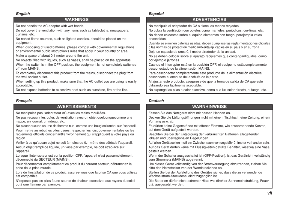 Marantz Professional PMD661 User Manual | Page 6 / 76