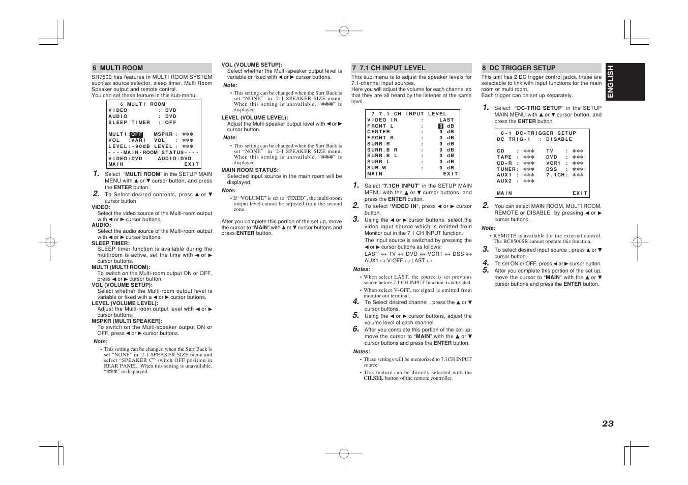 Marantz SR7500 User Manual | Page 27 / 58