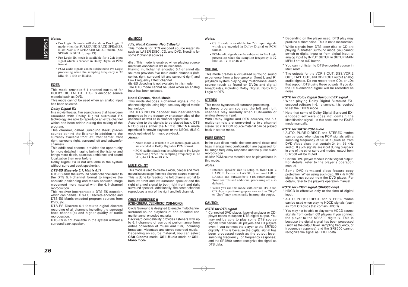 Marantz SR7500 User Manual | Page 30 / 58