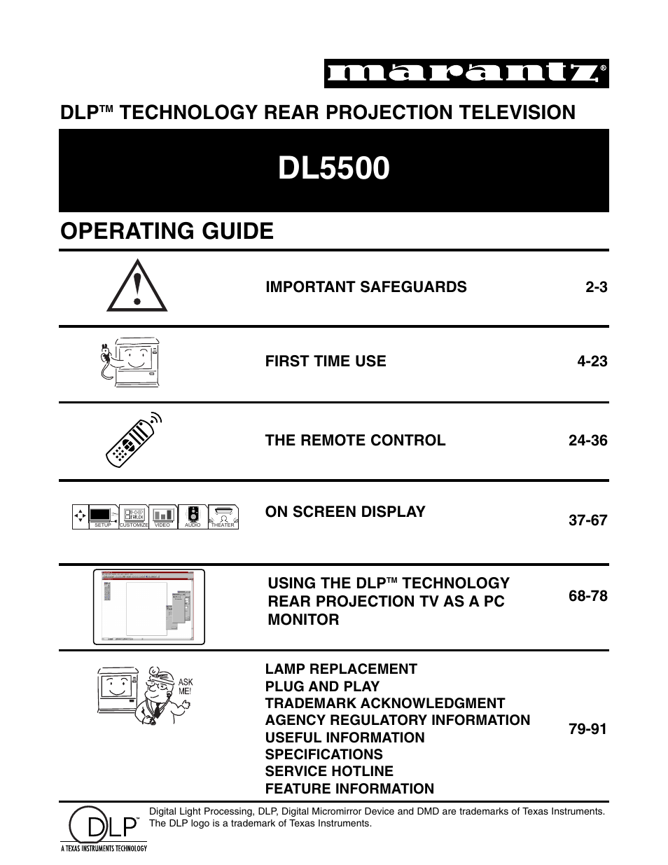 Marantz DL5500 User Manual | 92 pages