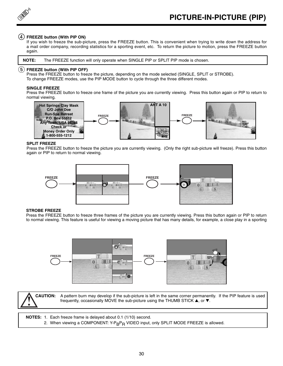 Picture-in-picture (pip) | Marantz DL5500 User Manual | Page 30 / 92