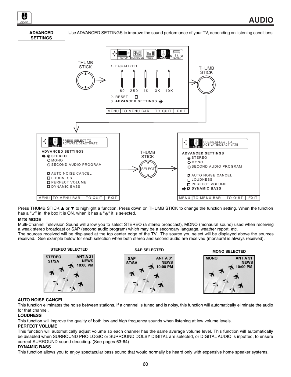 Audio | Marantz DL5500 User Manual | Page 60 / 92