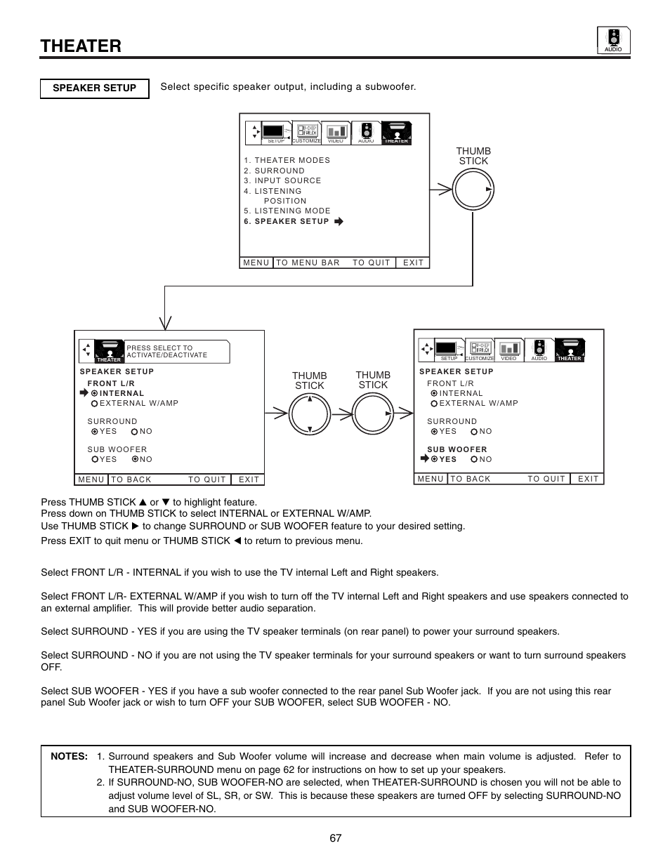 Theater | Marantz DL5500 User Manual | Page 67 / 92