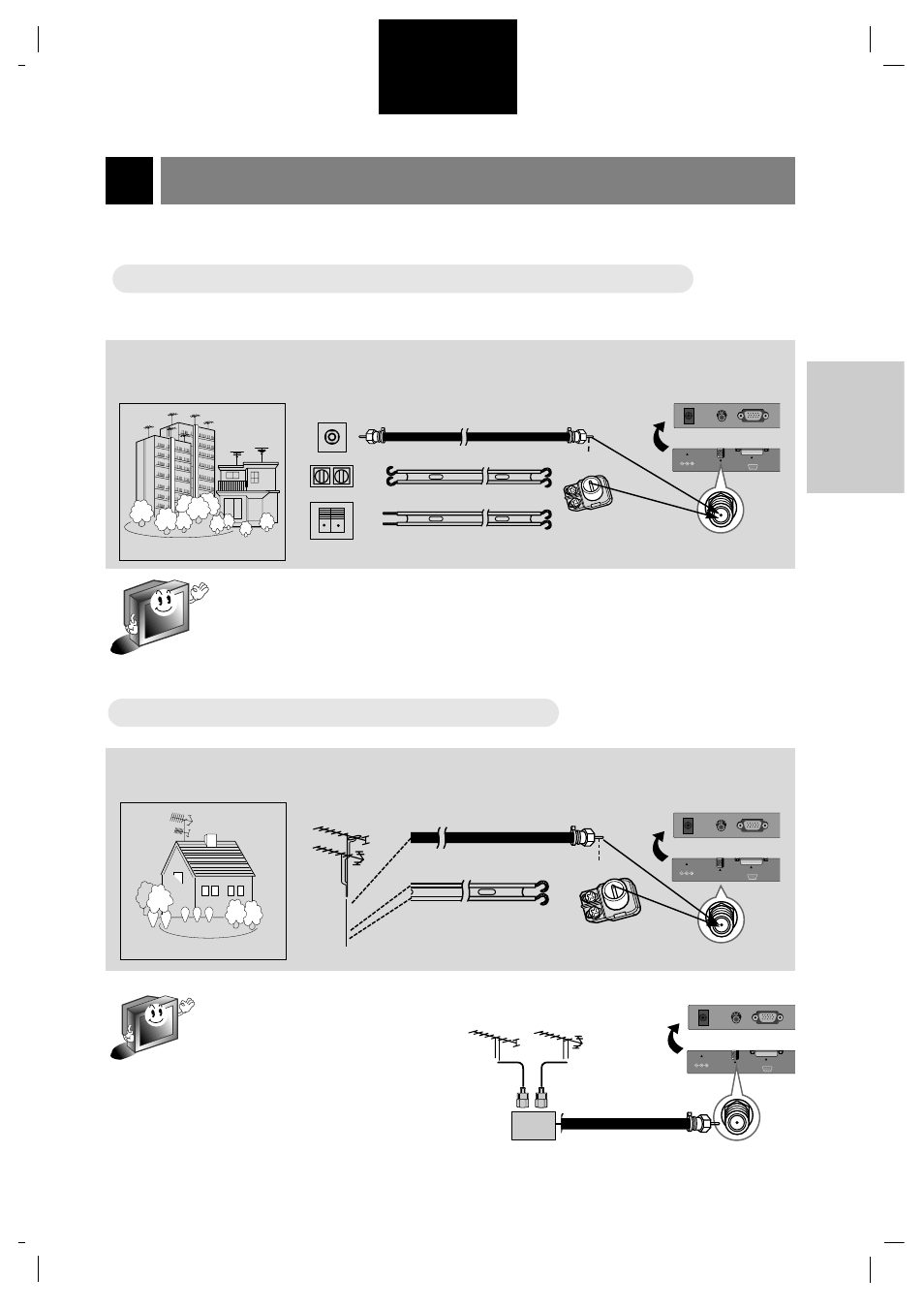 Conectando la antena, Conectando a una terminal de antena de pared, Español | 9conexi ó n | Marantz LC1510 User Manual | Page 103 / 137