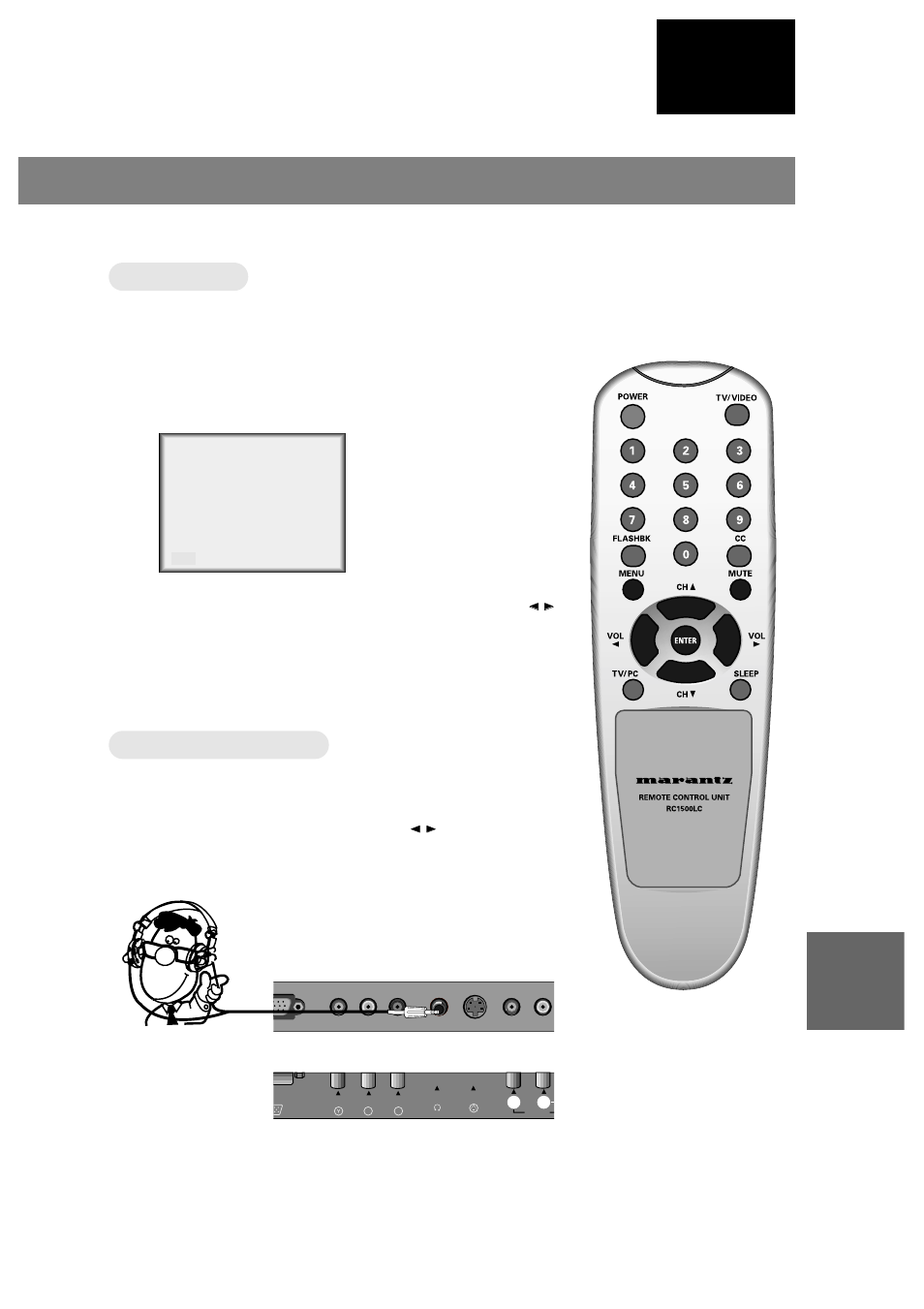 Mute, Mute using headphone using headphone, English | 39 audio / video, Press the, Button | Marantz LC1510 User Manual | Page 45 / 137