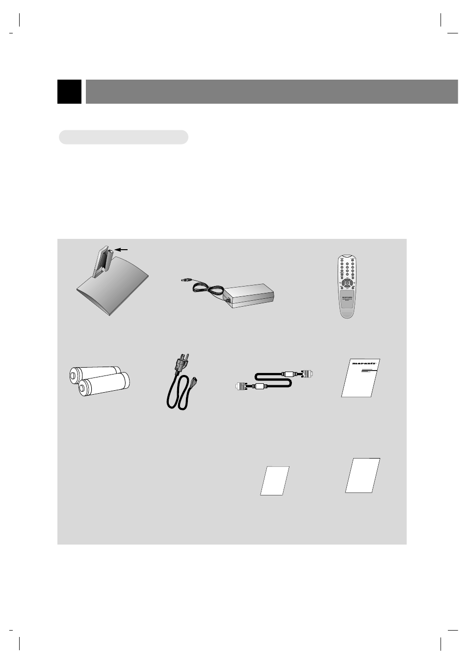 Composition de base du téléviseur lcd, Accessoires | Marantz LC1510 User Manual | Page 56 / 137