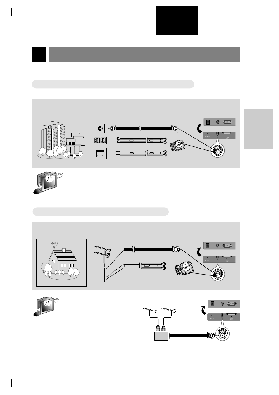 Connexion de l’antenne, Connexions sur la douille d’antenne murale, Français | 9connexions | Marantz LC1510 User Manual | Page 59 / 137