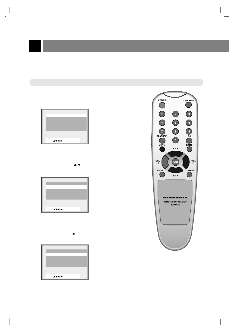 Fonction réglage de la minuterie arrêt, Mise hors circuit à 1 | Marantz LC1510 User Manual | Page 82 / 137