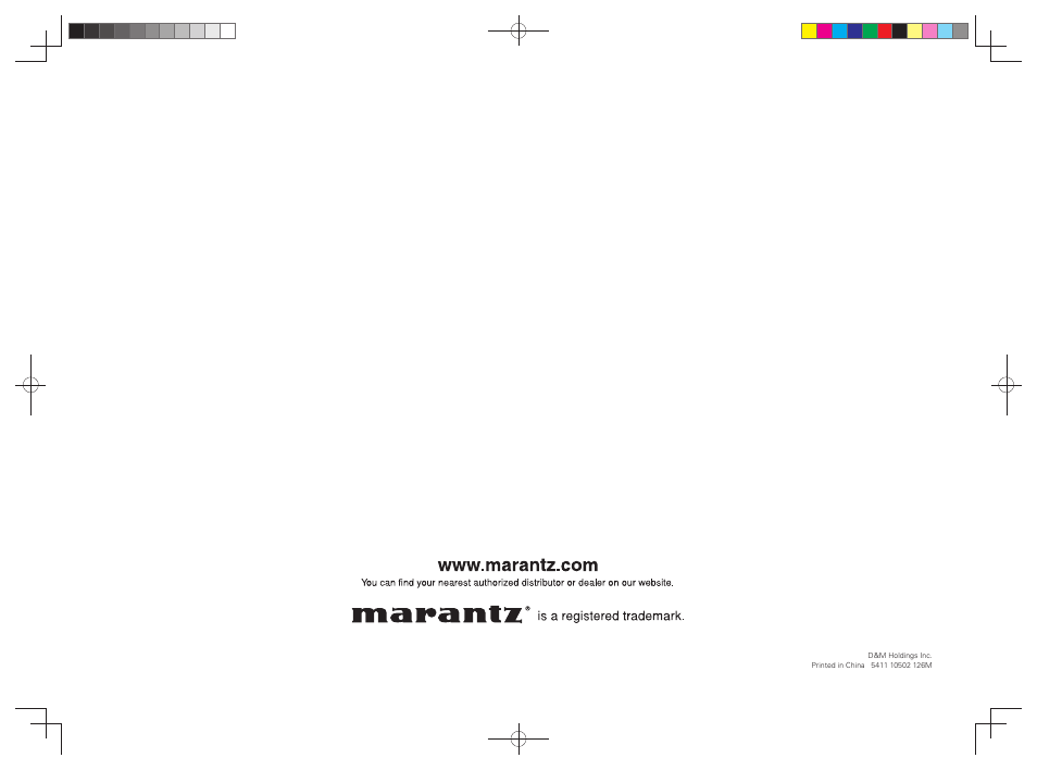 Marantz PM5004 User Manual | Page 19 / 19