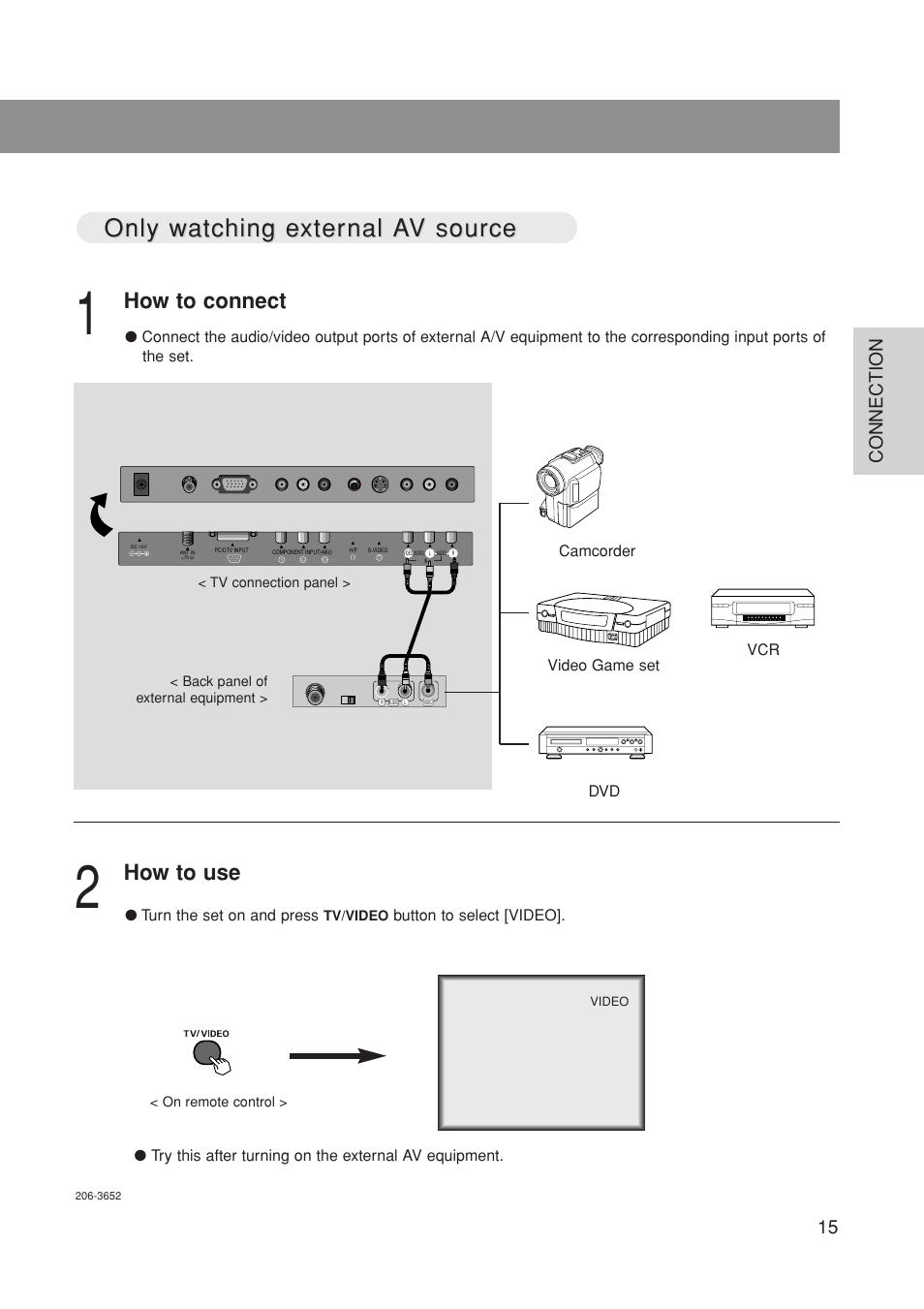 Only w, How to connect, How to use | 15 connection | Marantz LC1500 User Manual | Page 15 / 48