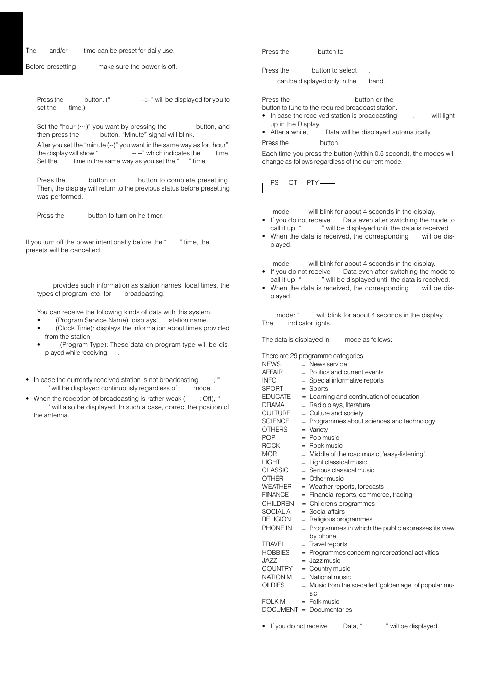 How to preset daily | Marantz ST4000 User Manual | Page 5 / 9