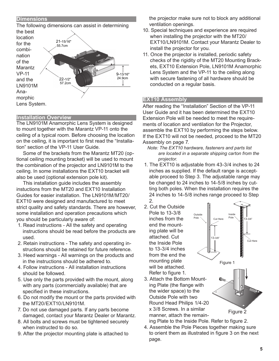 Marantz LN9101M User Manual | Page 5 / 12