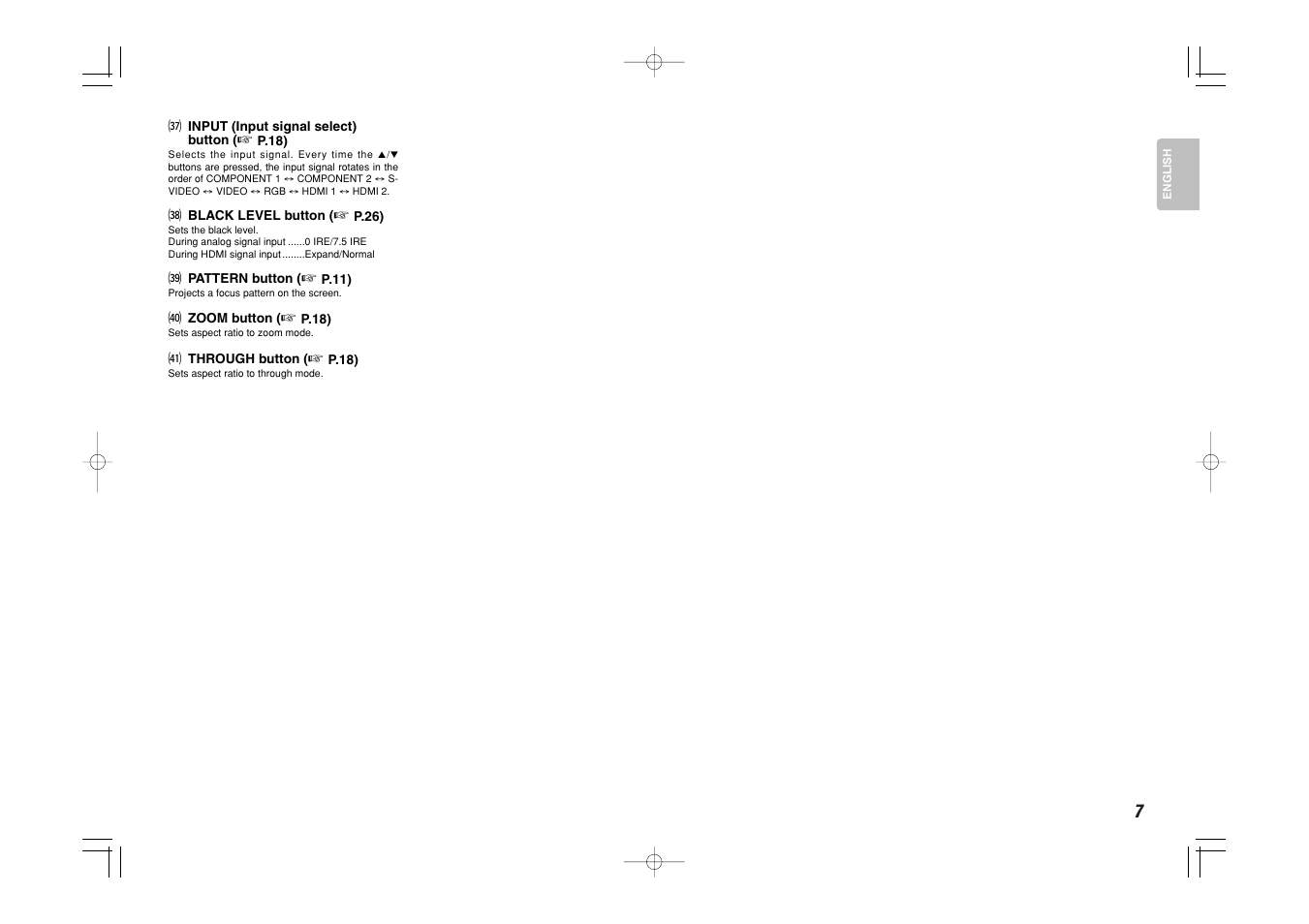 Marantz Mrantz DLP Projector VP-11S2 User Manual | Page 15 / 47