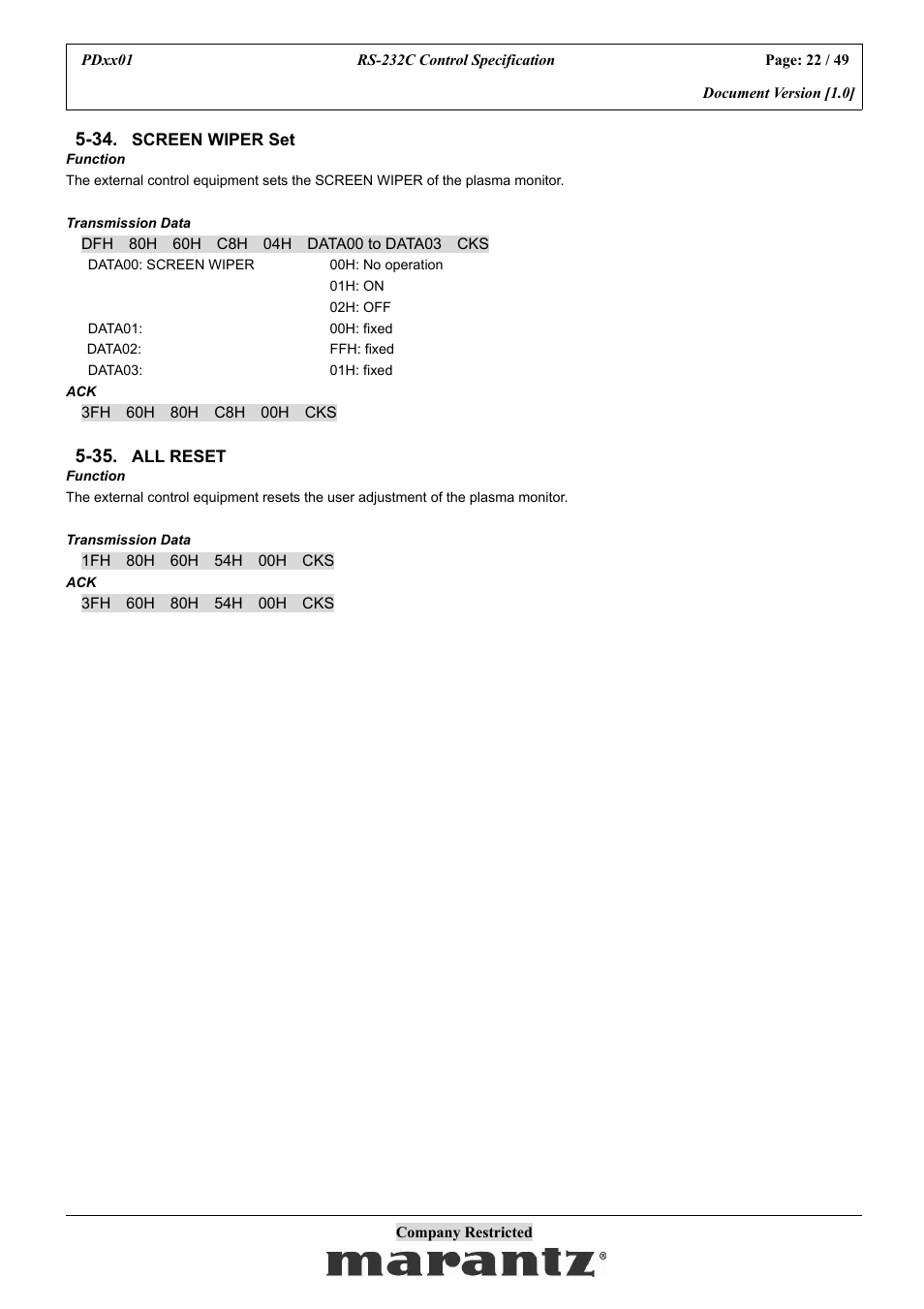 Marantz PDxx01 User Manual | Page 22 / 49