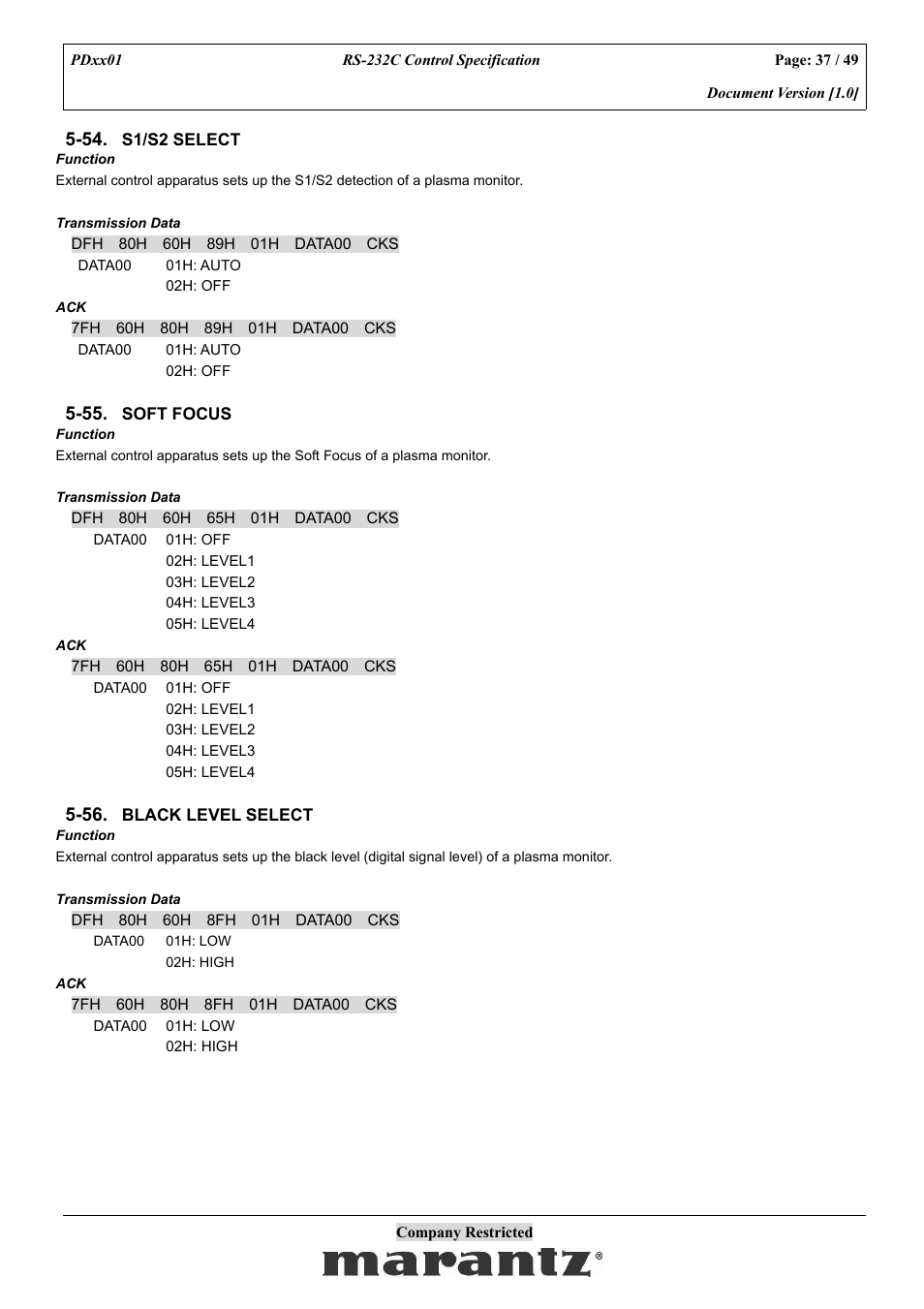 Marantz PDxx01 User Manual | Page 37 / 49