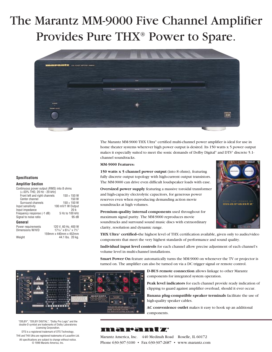 Marantz MM-9000 User Manual | 1 page