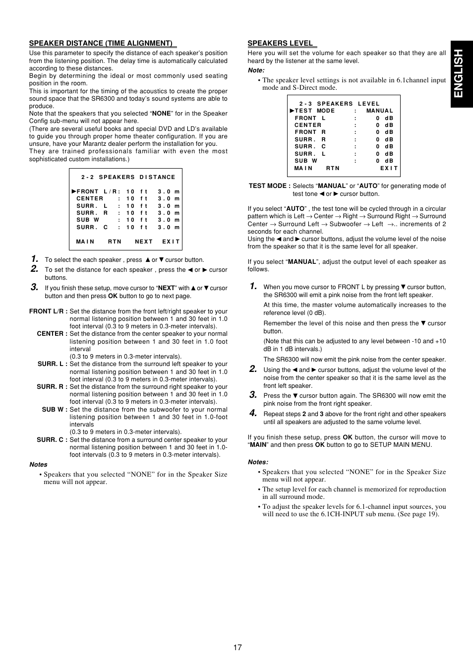 English | Marantz SR6300 User Manual | Page 22 / 43