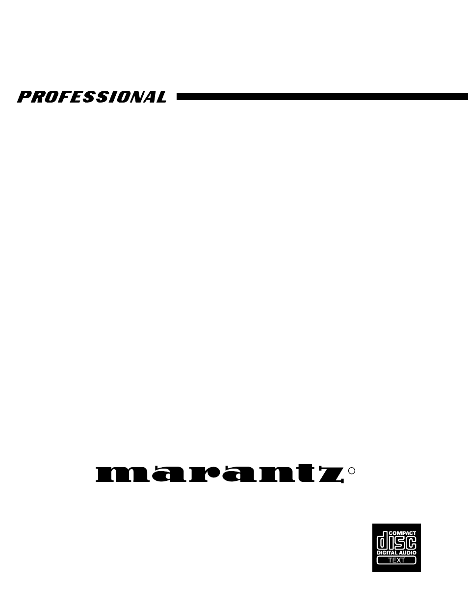 Marantz PMD330 User Manual | 27 pages