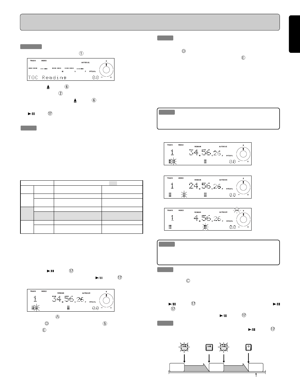 Playing a cd, Pausing playback | Marantz PMD330 User Manual | Page 11 / 27