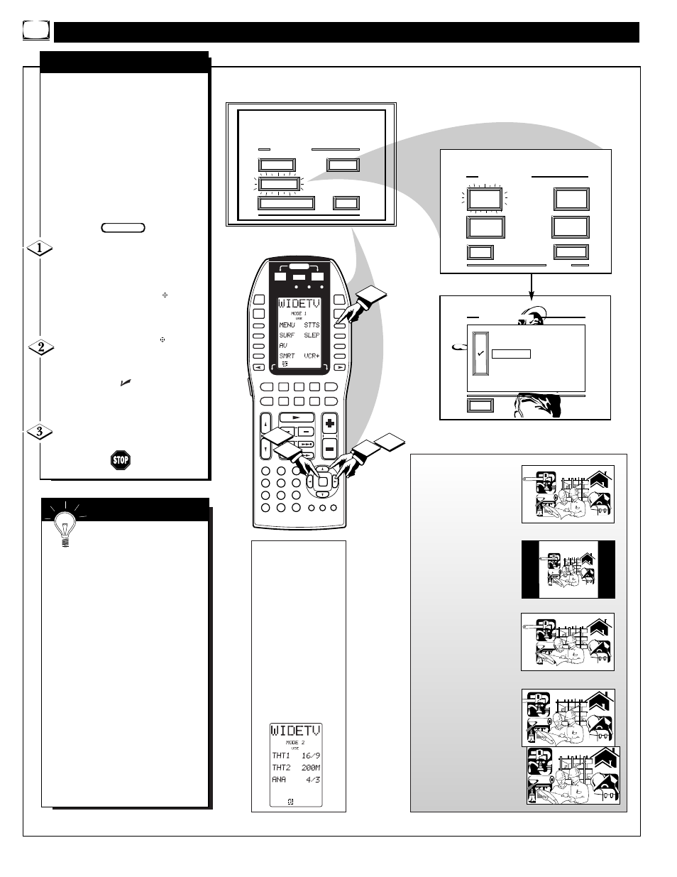 Eature, Ontrol, Djustments | Analog format, Mart | Marantz PV6080 User Manual | Page 10 / 53